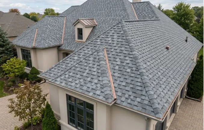 7030 Asphalt Shingles-Ridged Tiles (Desert grey) - Image 2