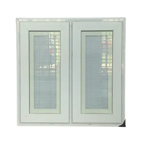 3040 - 37 x 38 CASEMENT WINDOW WITH BLINDS - WITH ATTACHED SCREENS