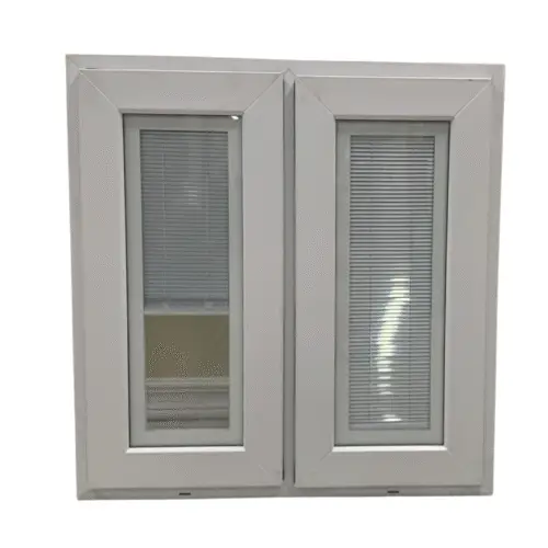 65 3095- 37X50 Casement Window UPVC with attached screen, with blinds