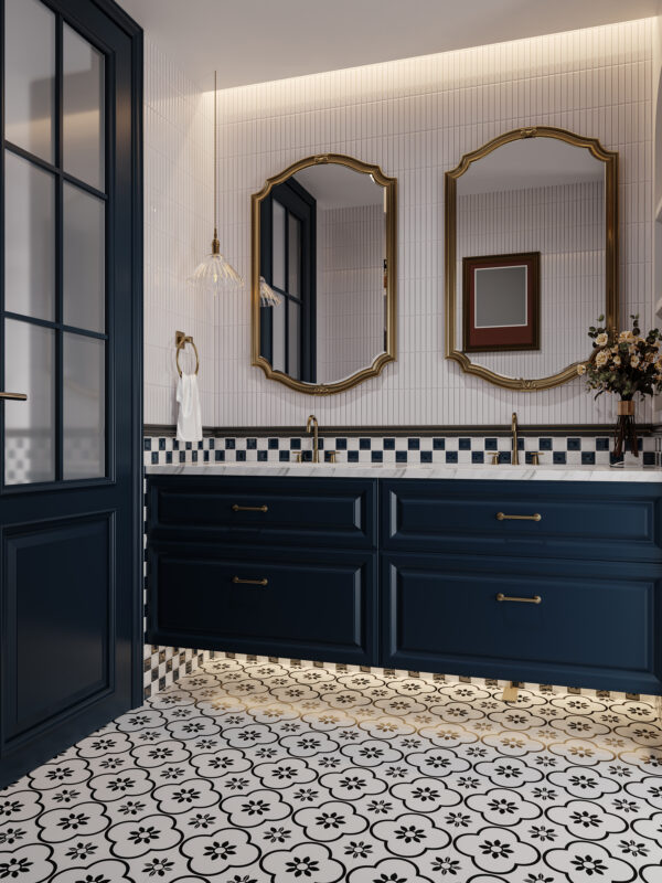 PM102 (2201) - 12 X 12 WHITE MATT MOSAIC TILE - Image 3