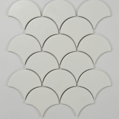 PM109 (S8519) - 12 X 12 WHITE SCALES MATTE TILE