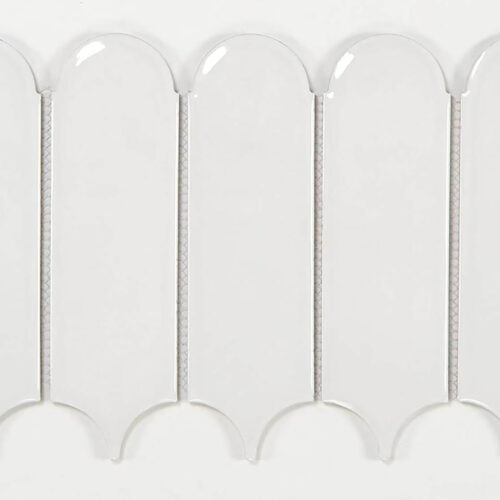 PM105 (YM001) - 12 X 12 MOSAIC WHITE GLOSSY TILE
