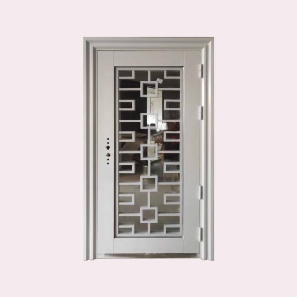 38 X 80 (L) ROMAN-KEY ANTI-THEFT STEEL DOOR WHITE (LEFT SWING )