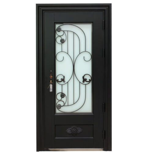 22 25SD (156) 36 X 80 BLACK SPIRAL STEEL DOOR (133)