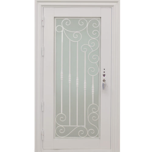 5 25SD (167) - 36 X 80 WHITE SPIRAL STEEL DOOR L (155)