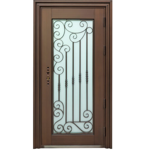 6 25SD (172) - 38 X 80 BROWN SPIRAL STEEL DOOR L(165)