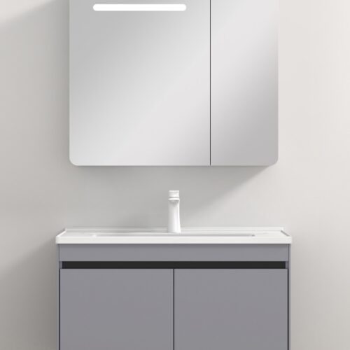 6873 - (NZBC-39) - LIGHT GREY BATHROOM VANITY SET