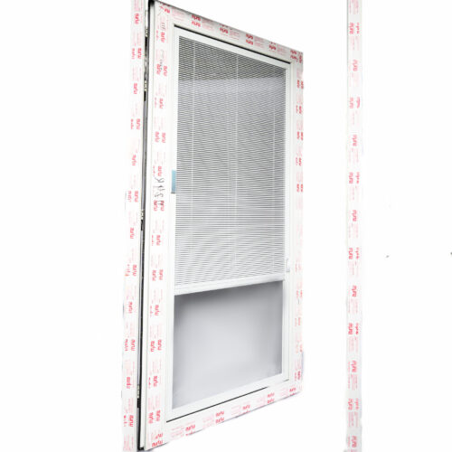 5060-40.5x82.5 Hurricane Impact Casement Door with Blinds (Right Swing)
