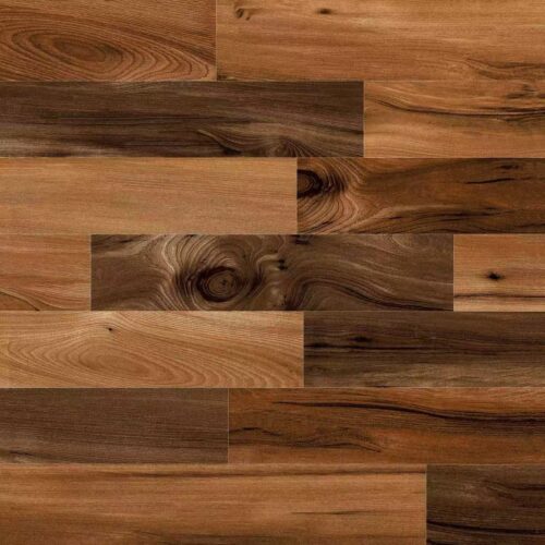 6307 - (CG688) 24x24 Porcelain Glossy Wood & Gold Streaks Finish Tile