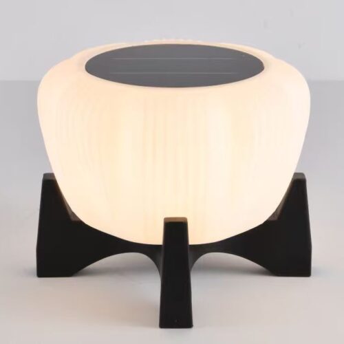 2030 - Solar Light - White Pumpkin (33x33x27)