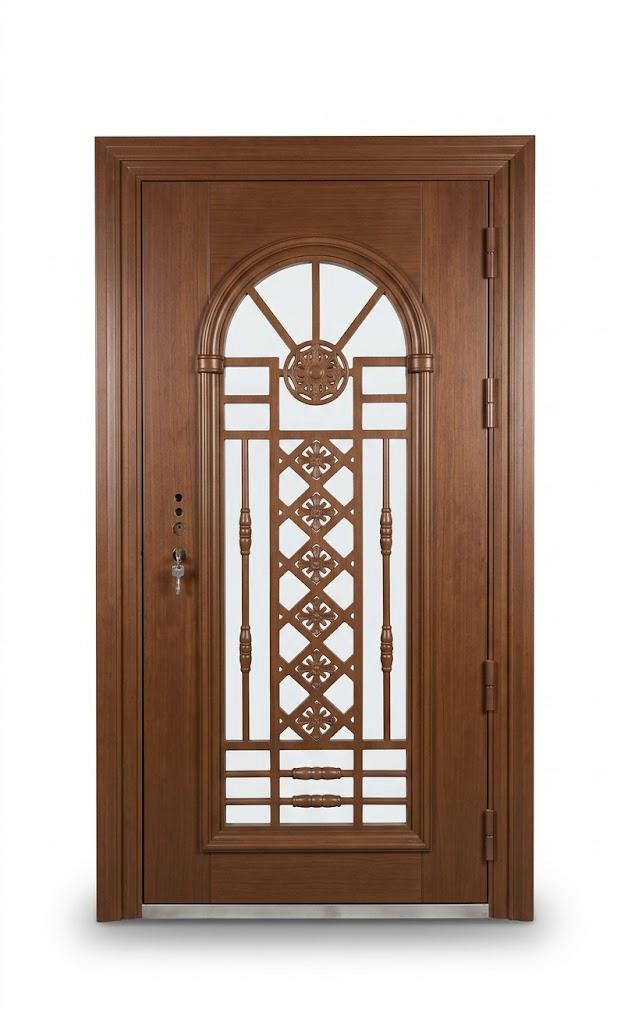 26SD (327) - 36 X 80 BROWN SPECTRUM ANTI-THEFT STEEL DOOR - RIGHT SWING (50)